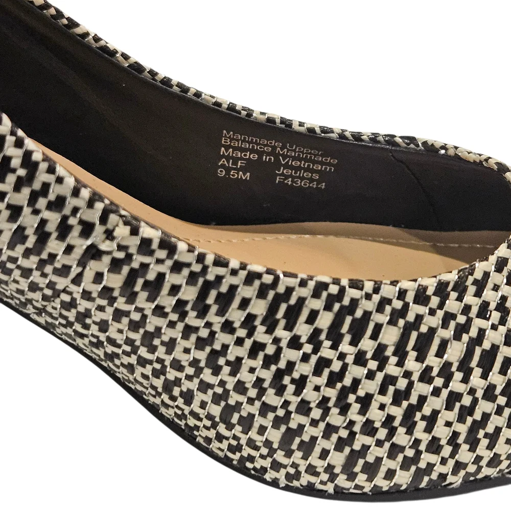 NWT - Alfani - Black and Silver Patterned Heels - Size 9.5